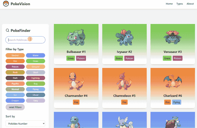 PokeVision Pokédex Projekt